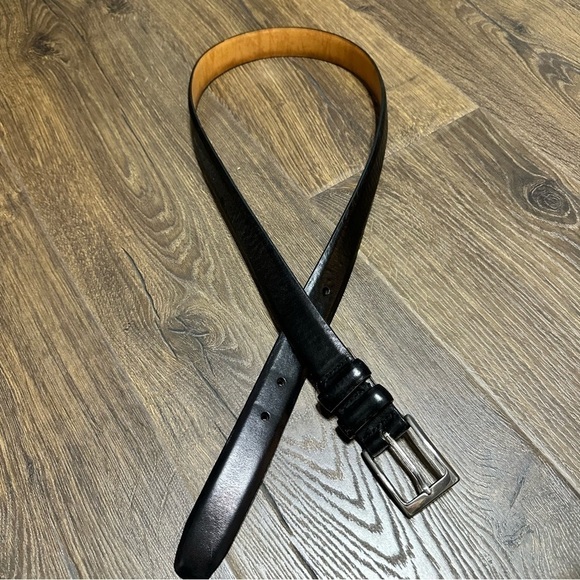Men’s black leather belt size 34 - Picture 1 of 5